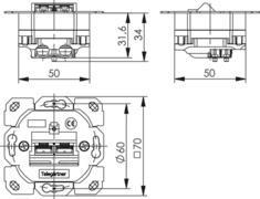 TG Kommun.-Anschlussdose     J00020A0395 