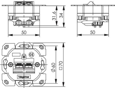 TG Kommun.-Anschlussdose     J00020A0395 