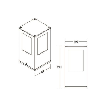 Brumberg LED-Pollerleuchte 230V 65191103 