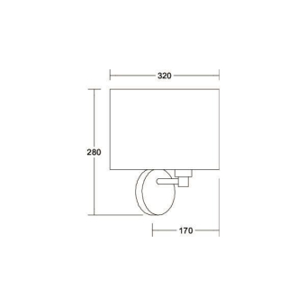 BRUM Wandleuchte mit            58112020 