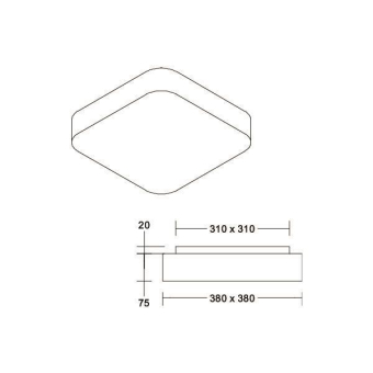 BRUM Deckenleuchte mit Schirm   58193000 