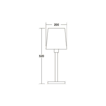 BRUM Tischleuchte mit           58166150 