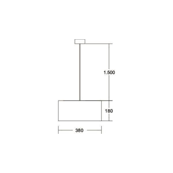 BRUM Pendelleuchte mit Schirm   58262150 