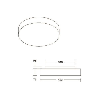 BRUM Deckenleuchte mit Schirm   58214003 