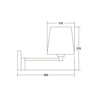 BRUM Wandleuchte mit            58171150 