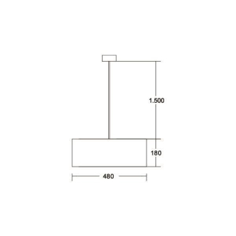 BRUM Pendelleuchte mit Schirm   58264150 