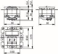 TG Kommun.-Anschlussdose     J00020A0393 
