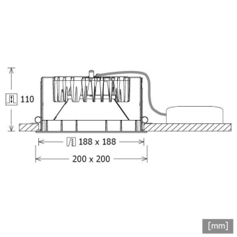 LTS EB-Downlight  FLIQ 400.3030.01 WEISS 