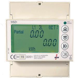 NZR Drehstromzähler digital WBZ+5 1(6)A 