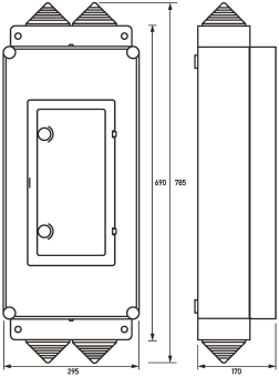 DOEP Gehäuse f.DFS7 mit Schloss    N7/MS 