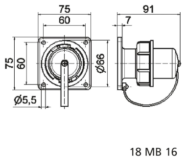 BALS CEE Schuko-Anbaugerätest.16A    754 