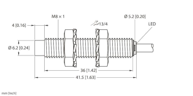 TURCK Induktiver Sensor    NI3-EG08-AP6X 