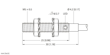Turck Induktiver Sensor    BI1-EG05-AN6X 