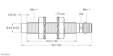 Turck Induktiver     NI3-EG08-AN6X-V1131 