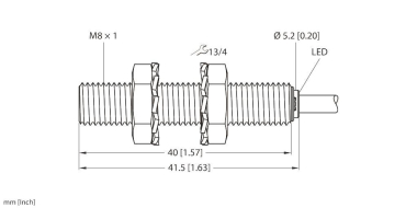TURCK Induktiver Sensor  BI1,5-EG08-AP6X 