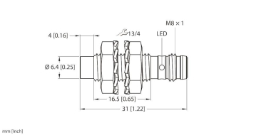 Turck Induktiver    NI3-EG08K-AP6X-V1131 
