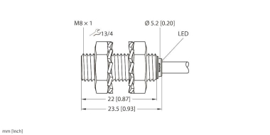 TURCK Induktiver Sensor BI1,5-EG08K-AP6X 