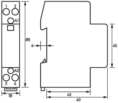 Doepke Installationsschütze 20A  HS20-20 