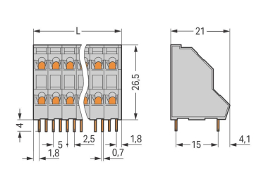 WAGO 736-208 Doppelstock- 