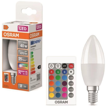 Osram LED Retrofit RGBW 5.5W 2700K E14 