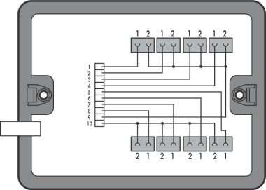 WAGO 899-631/454-000 Verteilerbox, 