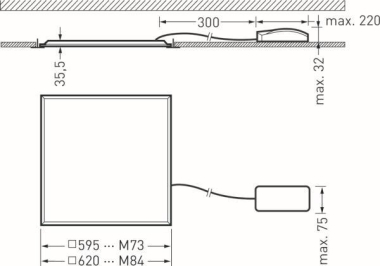 TRIL LED-Panel Siella G7 PW19    7716140 