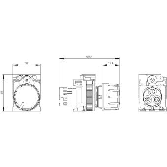 Siemens 3SU12002PS101AA0 Potentiometer 