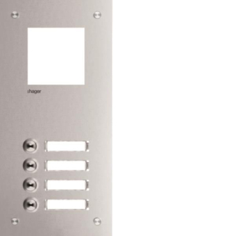 Hager Frontplatte intercom mono  RTQ104X 
