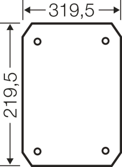 Hensel Montageplatte aus ISO    EB MP 50 