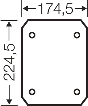 Hensel Montageplatte aus ISO    EB MP 25 