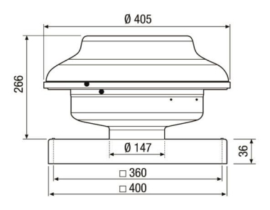 MAICO Mini-Dachventilator für den EHD 15 