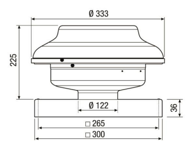 MAICO Mini-Dachventilator für den EHD 12 