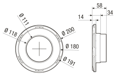 Maico Anschluss-Übergang        MA-AÜ125 
