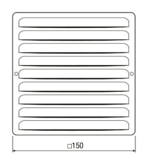 MAICO Metall-Gitter      MGE80/125ALU/LC 