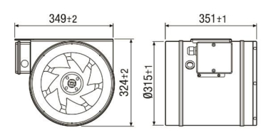 MAICO Diagonal-Ventilator EDR 31  EDR 31 