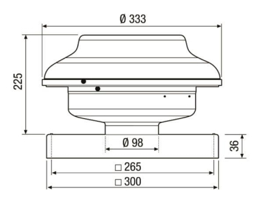 MAICO Mini-Dachventilator für den EHD 10 