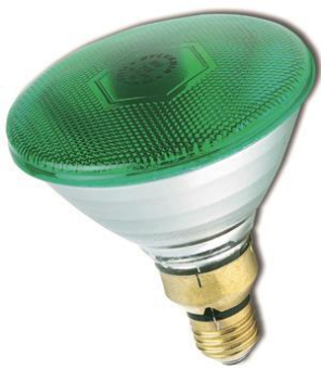 SUH PAR 38 E27 230V 80W grün flood 4163 