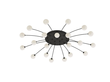 Trio LED-Deckenl.BULLET        641412132 