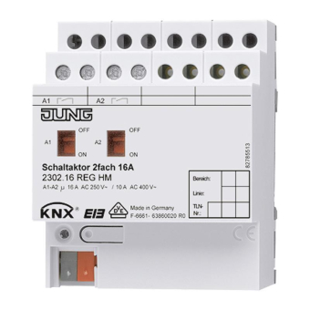 JG KNX Schaltaktor 2fach   2302.16 REGHM 