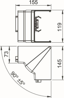 OBO GK-IH70110LGR Inneneck variabel 