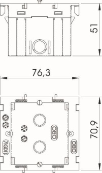 OBO 71GD11 Geräteeinbaudose 1-fach 