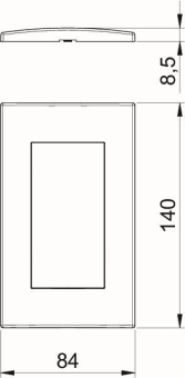 OBO AR45-F2 SWGR Abdeckrahmen Modul 45 