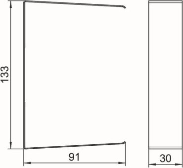 OBO G-SVS90130RW Stoßstellenabdeckung 