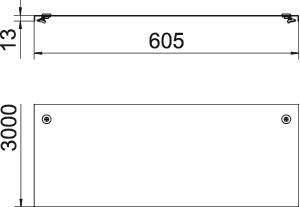 OBO DRL 600 FT Deckel m.Drehriegel 