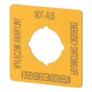 EATON M22-XYK15 Schild NOT-HALT   167642 