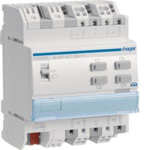 Hager Rollladenaktor 4fach 6A    TYA624A 