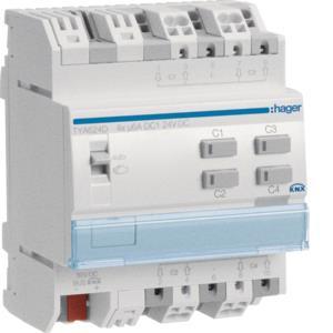 Hager Jalousieaktor 4fach 6A     TYA624D 