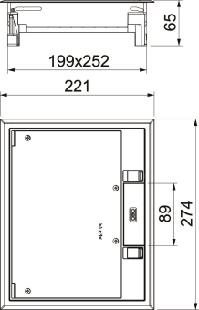 OBO GES6-2U10T 7011 Geräteeinsatz 