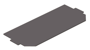 OBO LPA UT4 Leerplatzabdeckung 208x76mm 