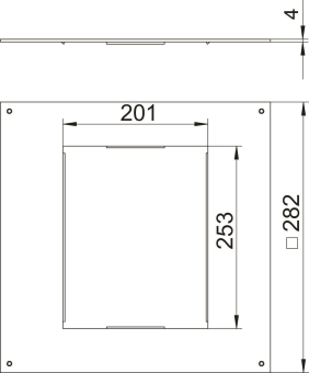 OBO DUG 250-3 6 Montagedeckel 250-2/3 f. 